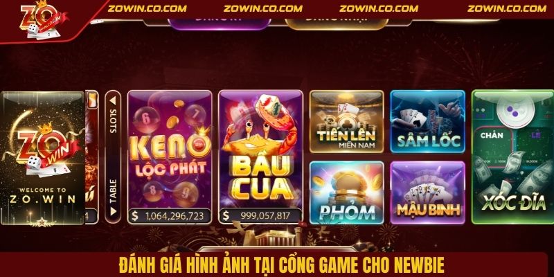Đánh giá hình ảnh tại cổng game cho newbie