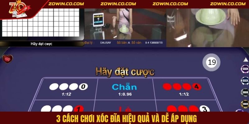 Gấp thếp là cách chơi xóc đĩa trực tuyến được nhiều cao thủ áp dụng 
